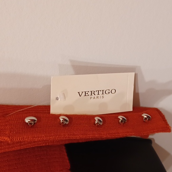 Vertigo Paris "Russet" Wool Blend Fine Knit Turtleneck Sweater- Sz. Sm - Picture 6 of 11